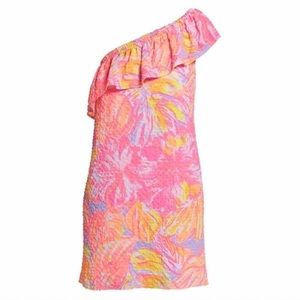 Lilly Pulitzer Emmeline one shoulder dress size M